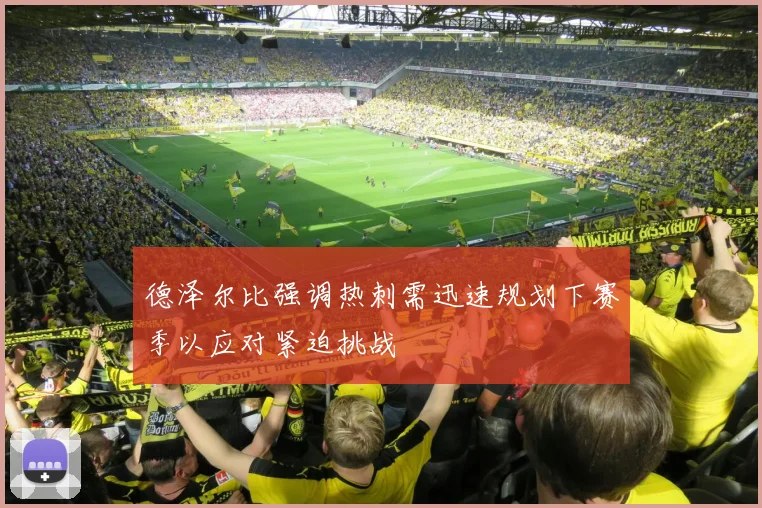 德泽尔比强调热刺需迅速规划下赛季以应对紧迫挑战
